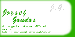 jozsef gondos business card